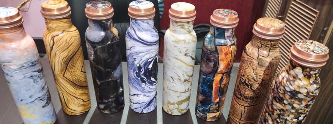 Meena design Copper Water Bottles